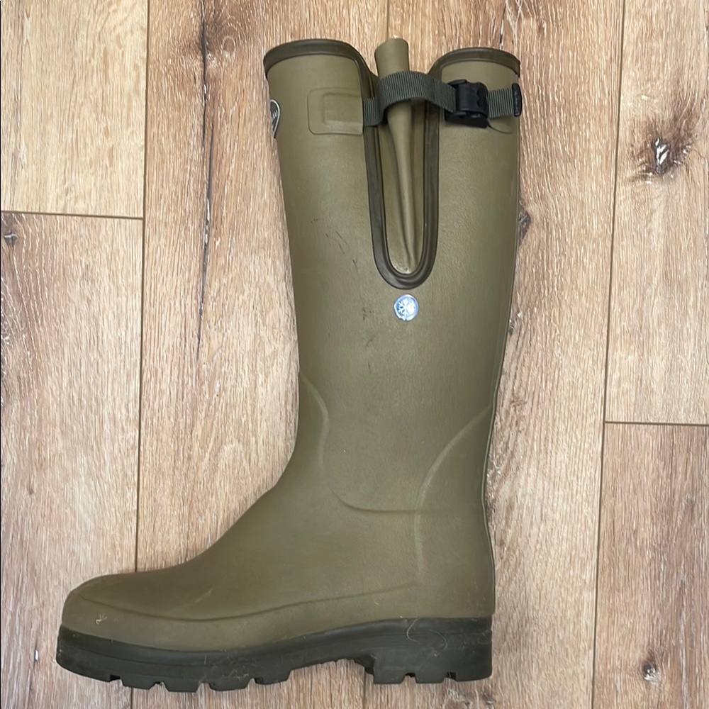 Le Chameau Olive Green Rain Boots